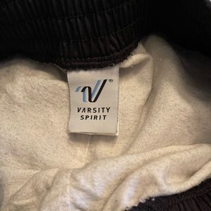 Varsity spirit wear black warm ups